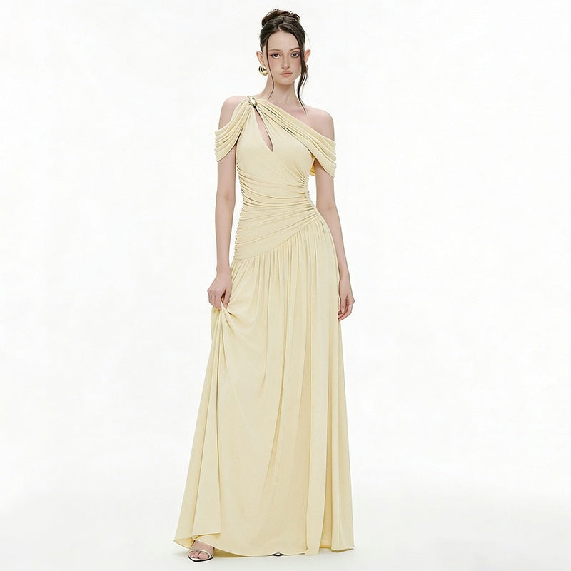 Womens French-style Off-shoulder Casual Dress by Ricaloux