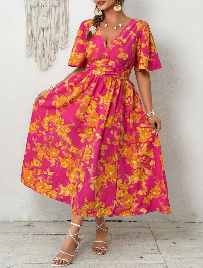 Summer European And American-style Midi Dress by Ricaloux