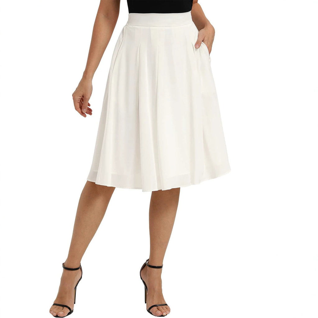 Commuter Slimming Skirt With Pockets For Women by Ricaloux