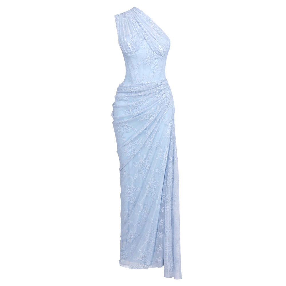 Womens Fashionable Blue Sheath Dress by Ricaloux