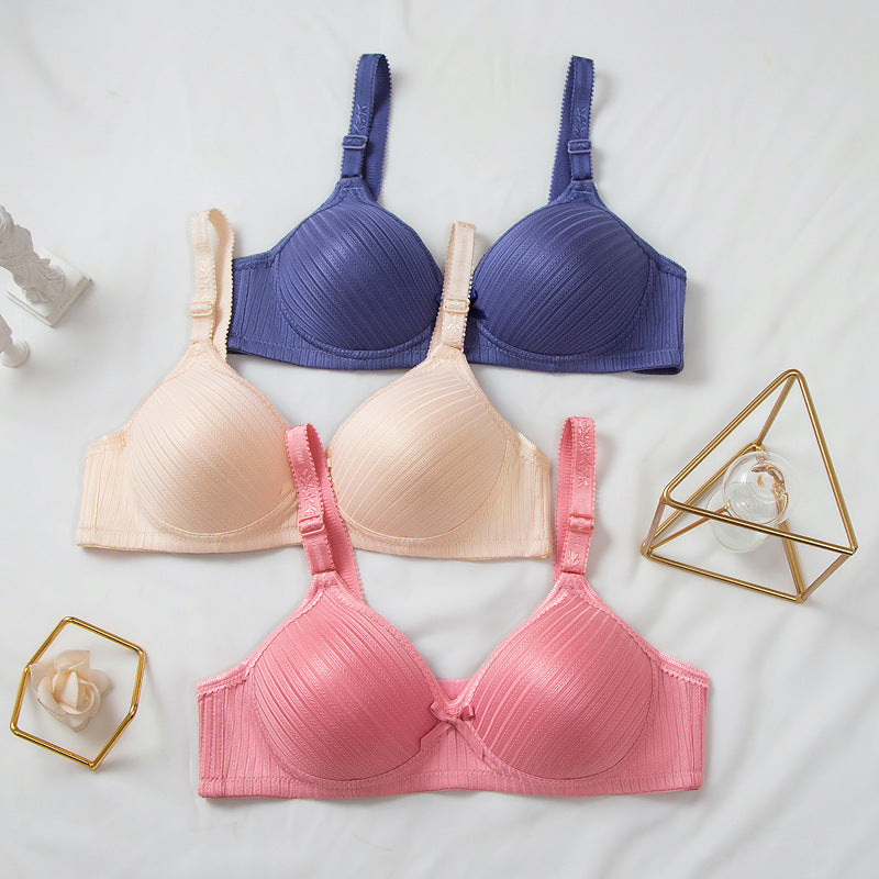 Womens Push-up Wireless Thin Bra by Ricaloux