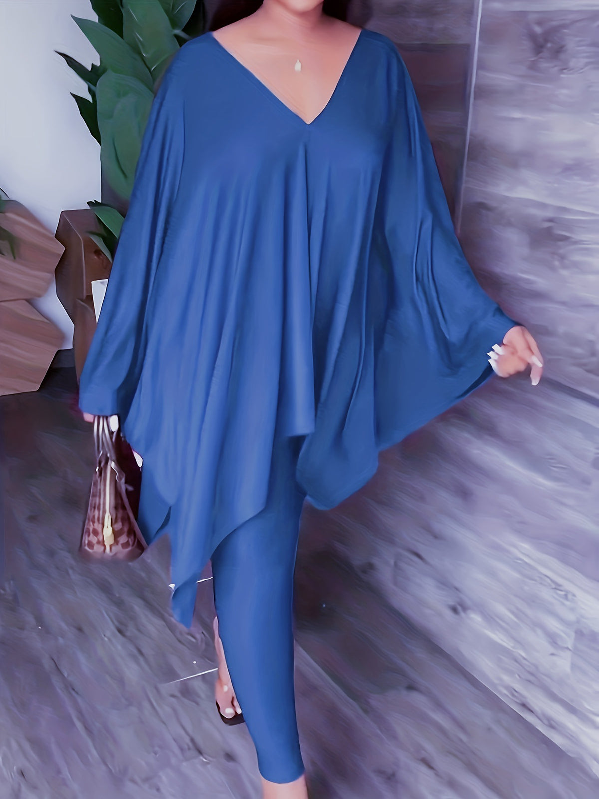 Fashionable Homey Solid-color Casual Chic Two-piece Set – Premium 0 | RICALOUX