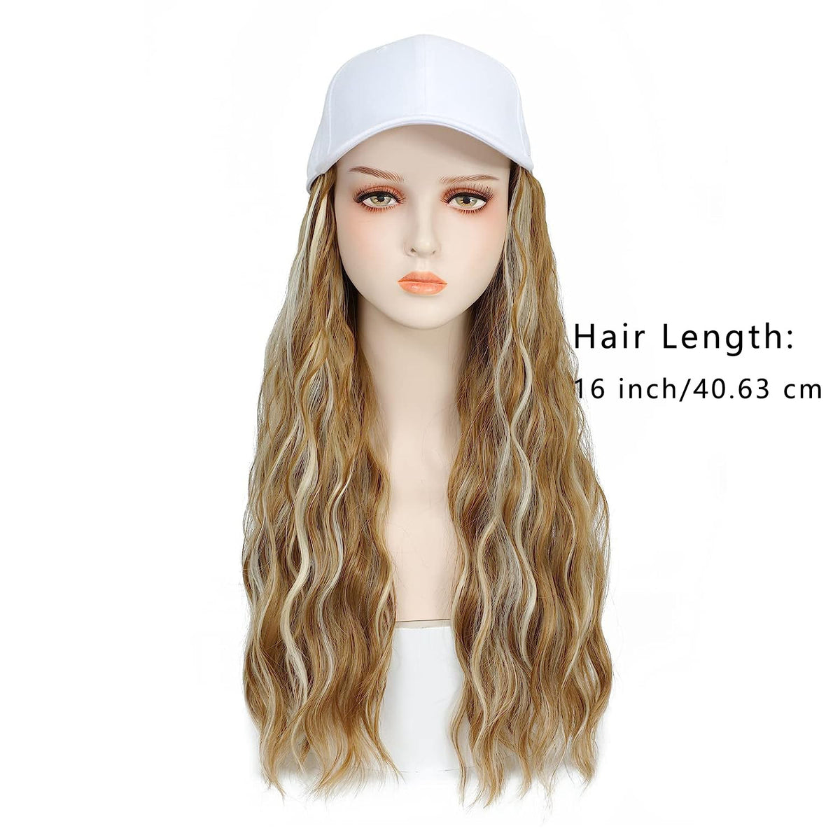 Hat One-piece Women's Big Wave Long-rolled Chemical Fiber Wig – Premium 0 | RICALOUX