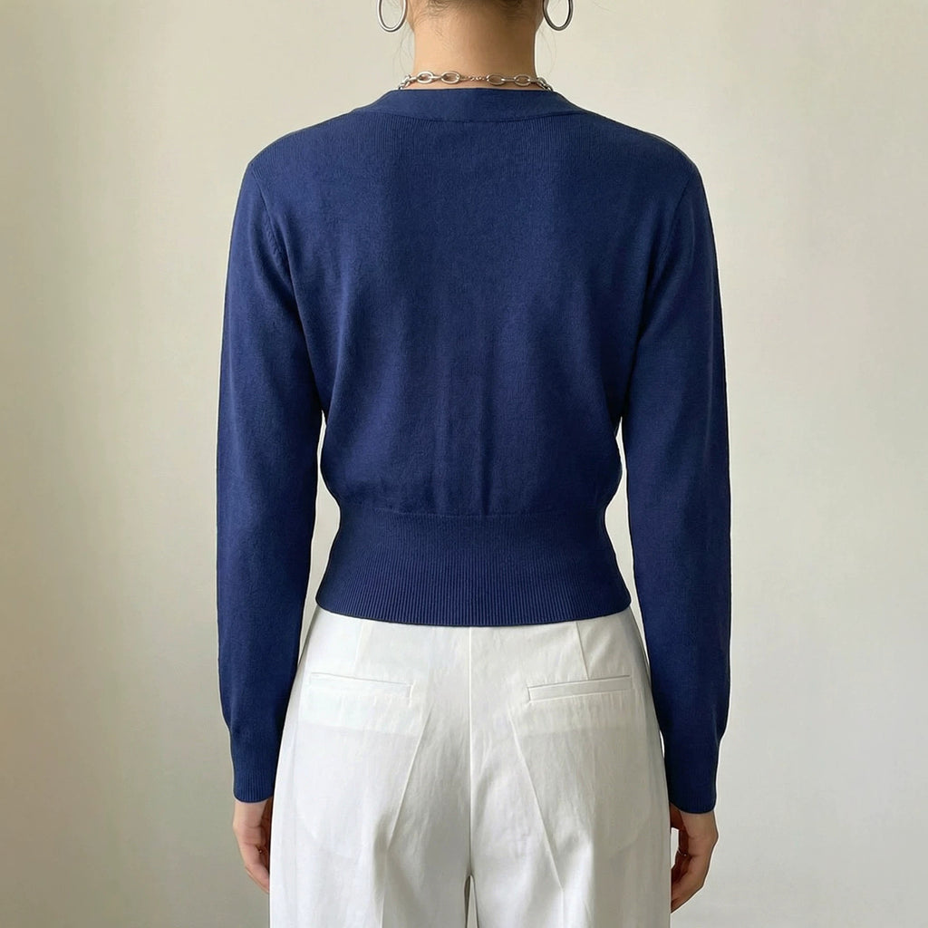 Womens Casual Knitted Versatile Fitted Top – Premium 0 | RICALOUX