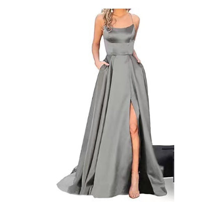 European And American Bridesmaid Dress, Long Style, Figure-flattering, Off-the-shoulder Design – Premium 0 | RICALOUX