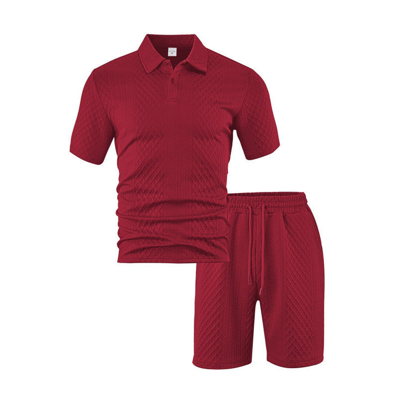 Mens Casual Suit With Jacquard And A Lapel – Premium 0 | RICALOUX