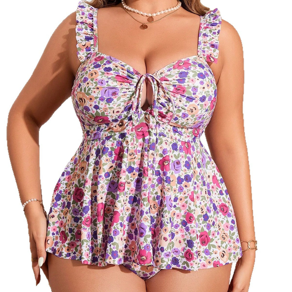 New Womens Printed Backless Hollowout Swimsuit – Premium 0 | RICALOUX