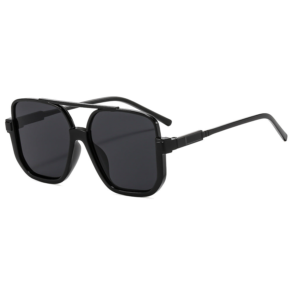 Y2K Chic Personality Double-bridge Semi-rimless Sunglasses – Premium 0 | RICALOUX