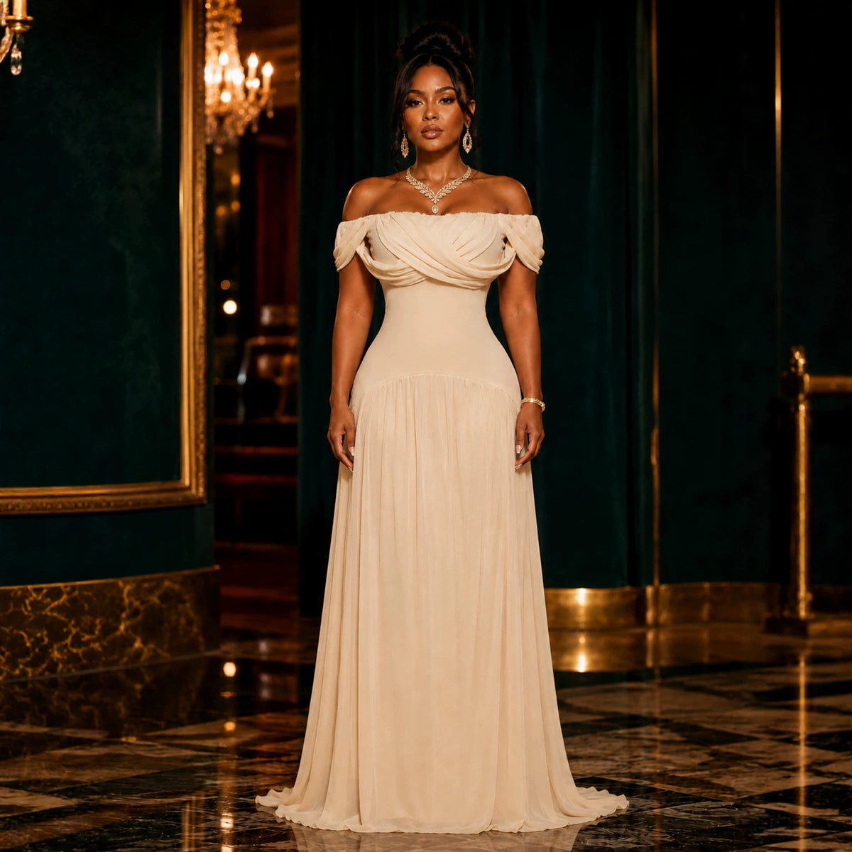 Figure-flattering Slimming Sleeveless Dress by Ricaloux