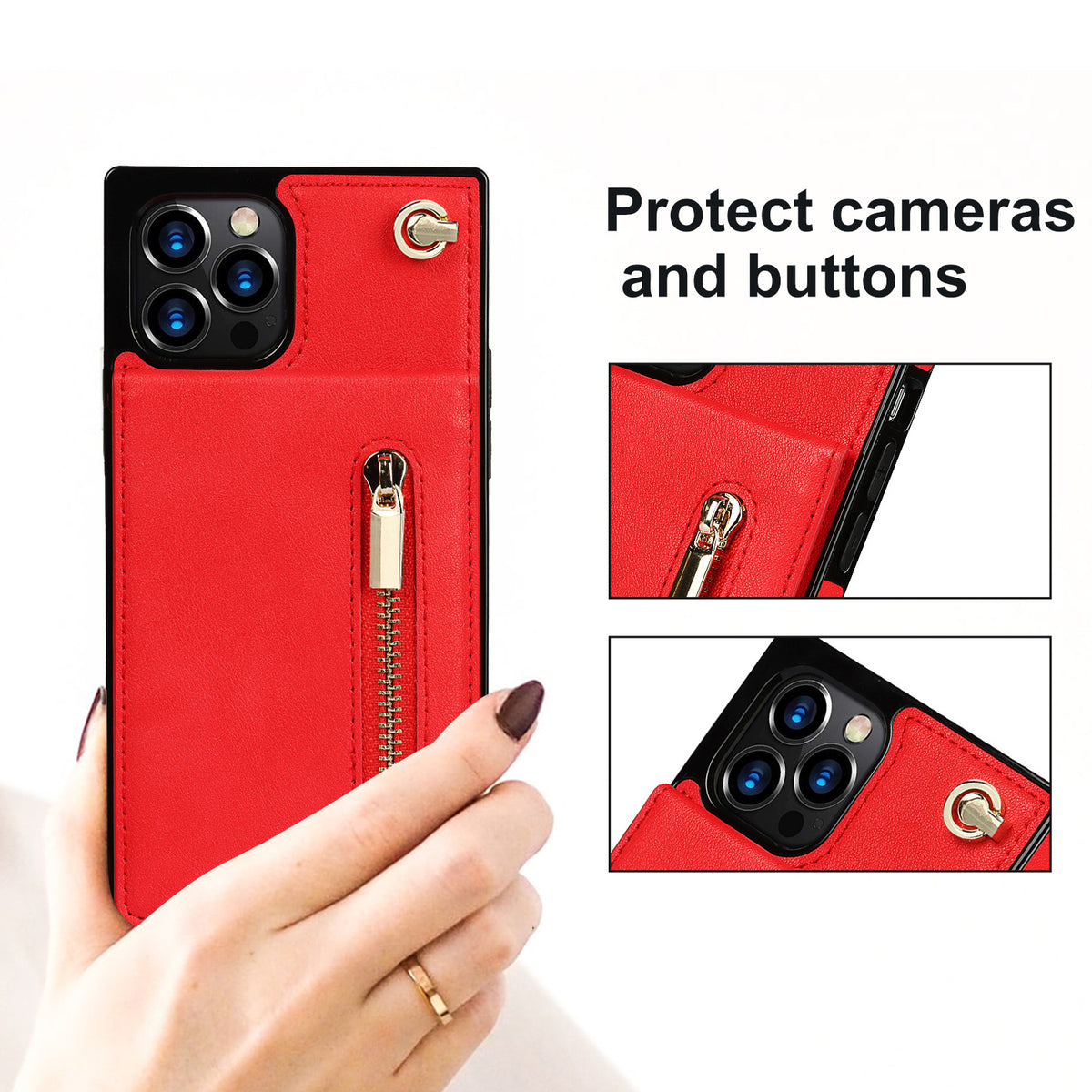 Zipper Phone Case Phone Case Crossbody by Ricaloux