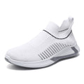 Fashion Mesh Sock Shoes With Striped Design Men Outdoor Breathable Slip-on Sneakers Csuale Lightweight Running Sports Shoes by Ricaloux