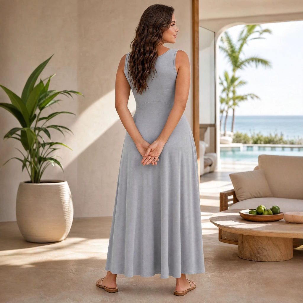 Plus-size Casual Loose-fit Womens Dress by Ricaloux