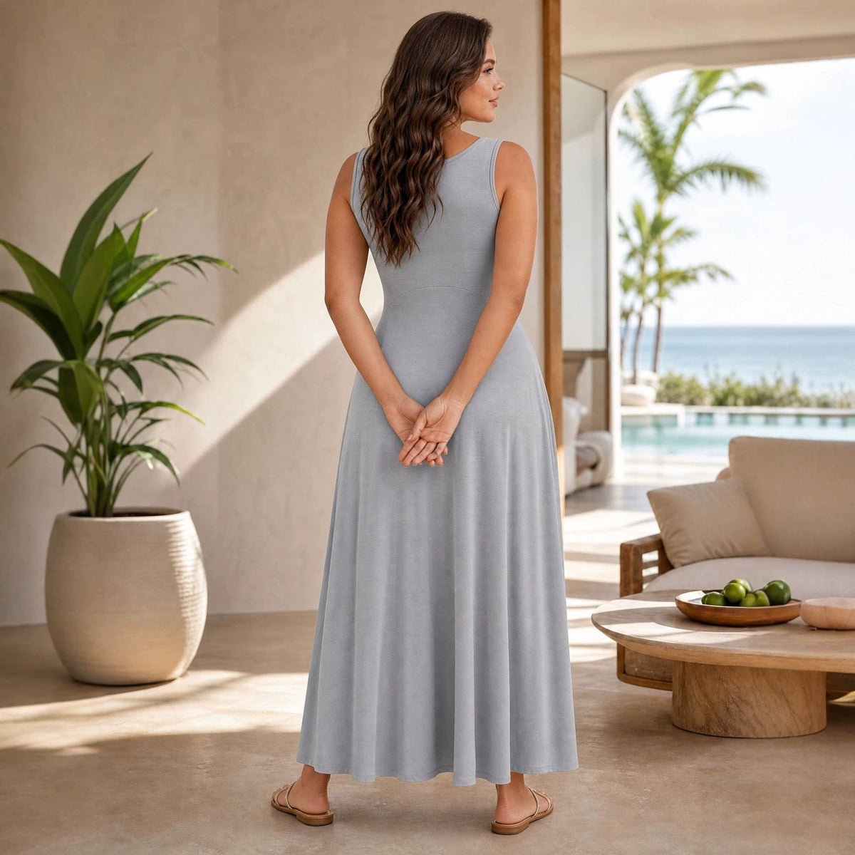 Plus-size Casual Loose-fit Womens Dress by Ricaloux