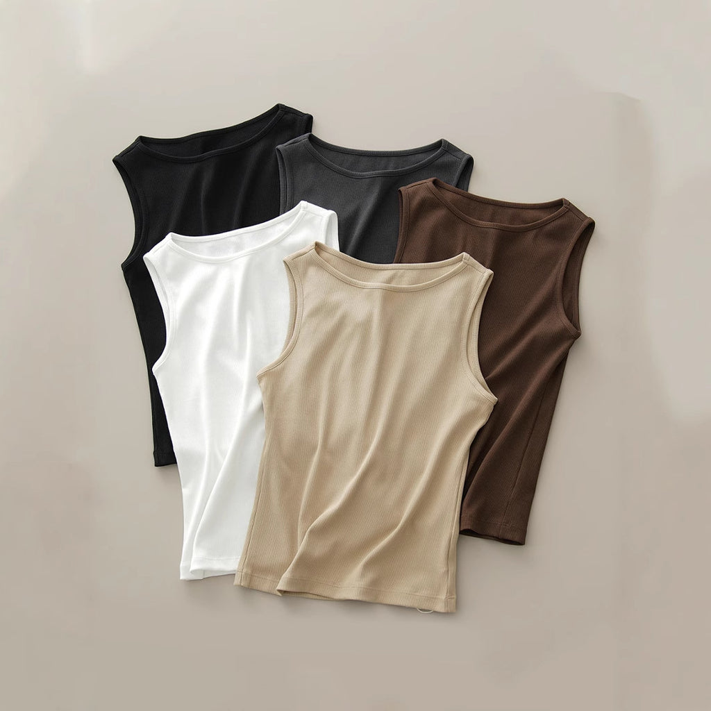Sleeveless Base Tank Top For Women by Ricaloux