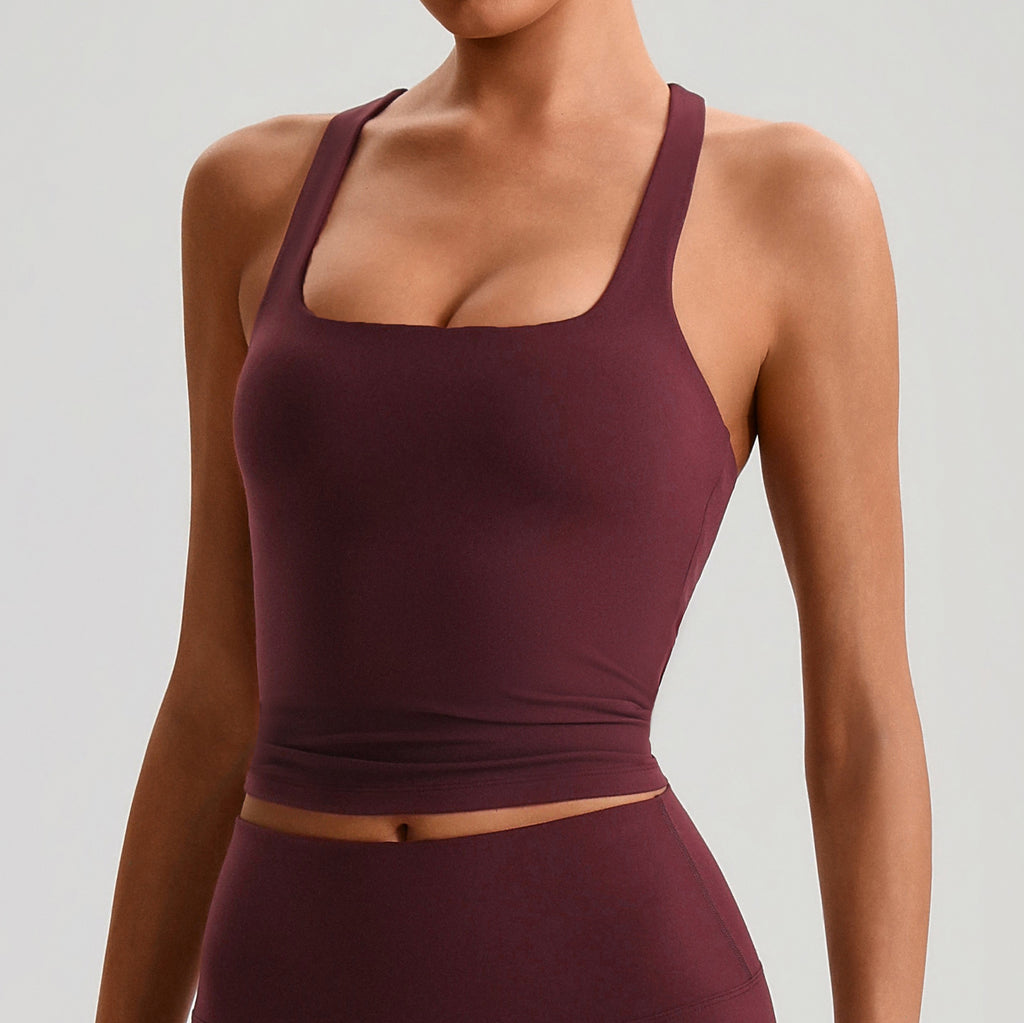 Womens Workout Top For Layering Running Sports Bra – Premium 0 | RICALOUX