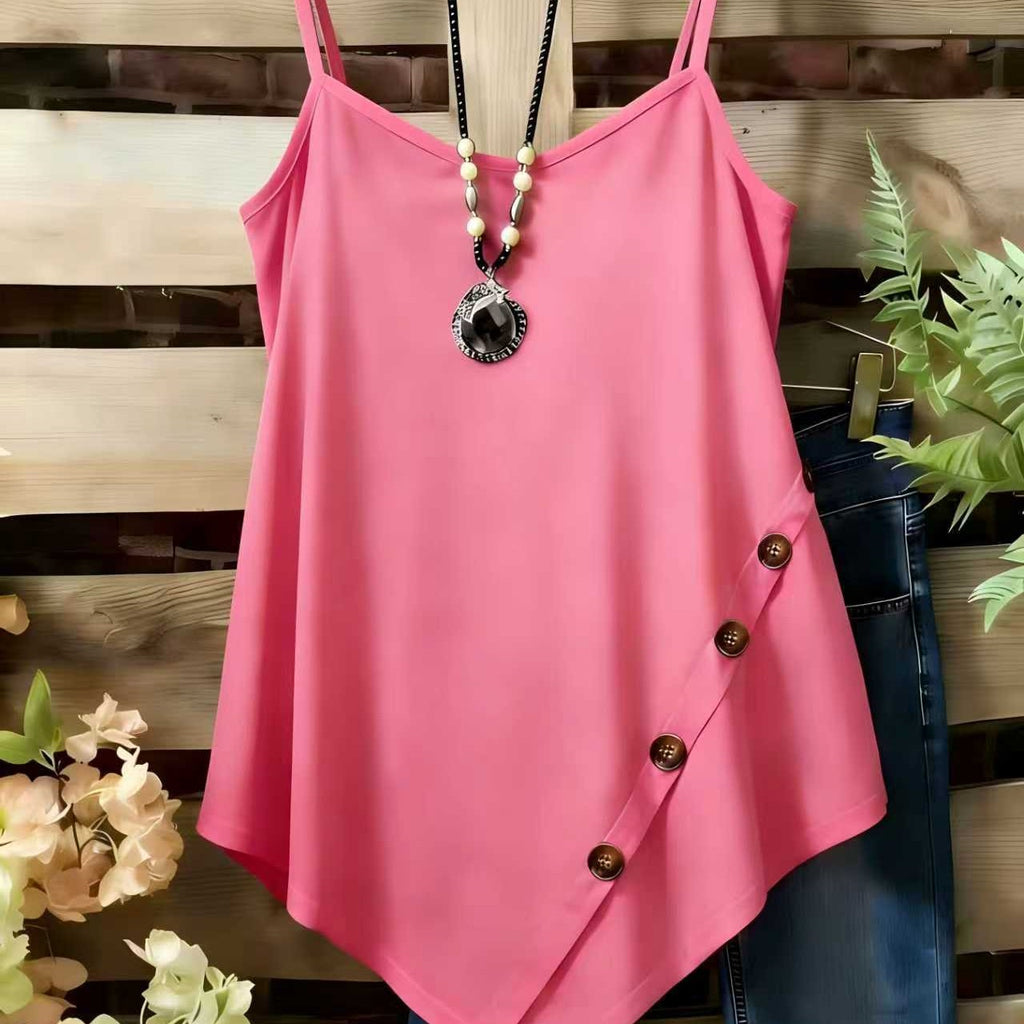 Movable Suspender Vest With Buttons by Ricaloux