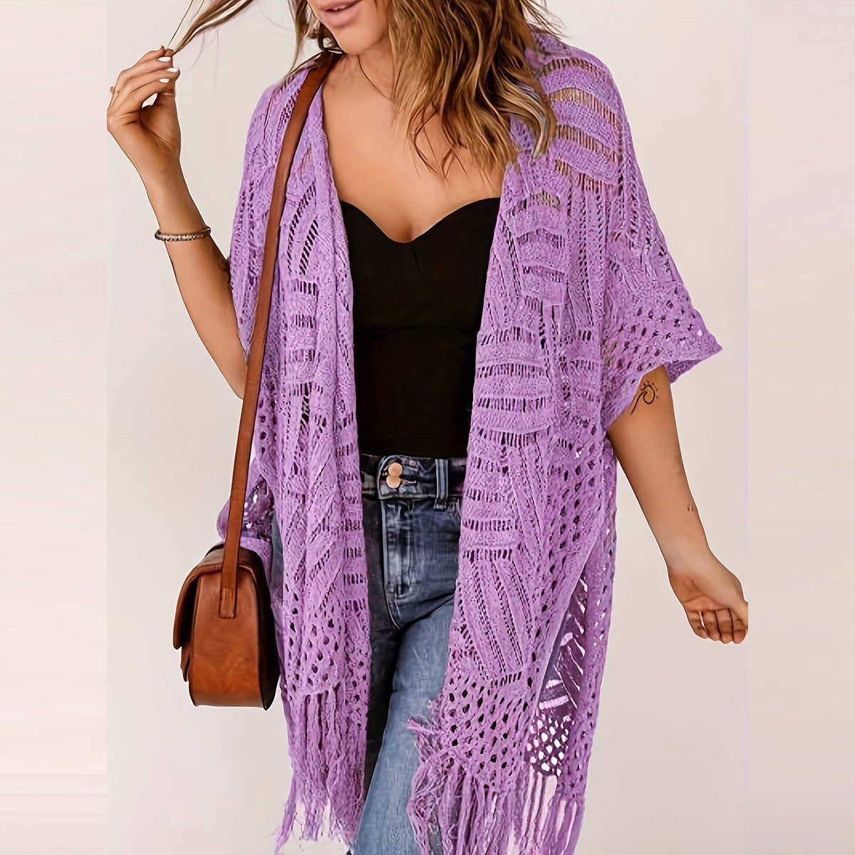 Outdoor Beach Vacation Sun-protection Knitwear by Ricaloux