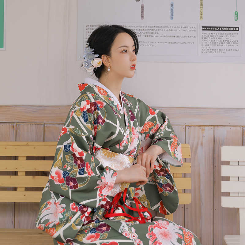 Womens Retro Japanese-style Yukata Traditional Dress by Ricaloux