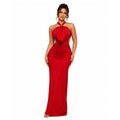 Pleated Figure-hugging Slimming Evening Gown by Ricaloux