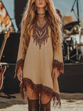 Lace Loose Print Dress Girls - RICALOUX