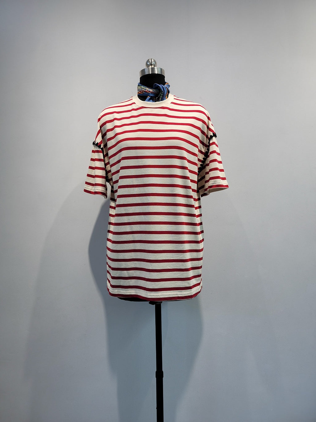 Striped Loose-fitting Long-length Color-block Summer Casual Versatile Top – Premium 0 | RICALOUX