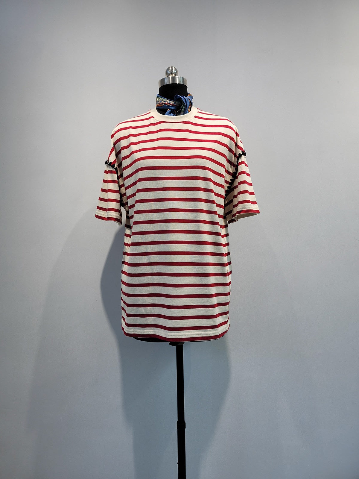 Striped Loose-fitting Long-length Color-block Summer Casual Versatile Top – Premium 0 | RICALOUX