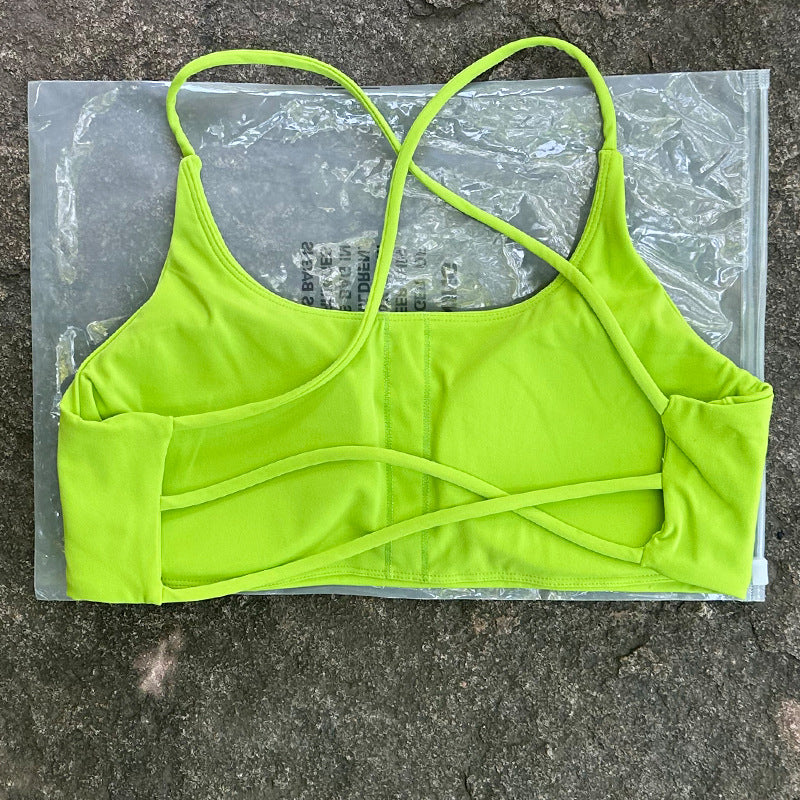 New Womens Shock-resistant, Quick-drying Sports Bra And Workout Top by Ricaloux