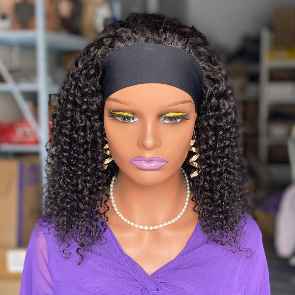 200 Curly Headbandwig Human Hair Wigs – Premium 0 | RICALOUX
