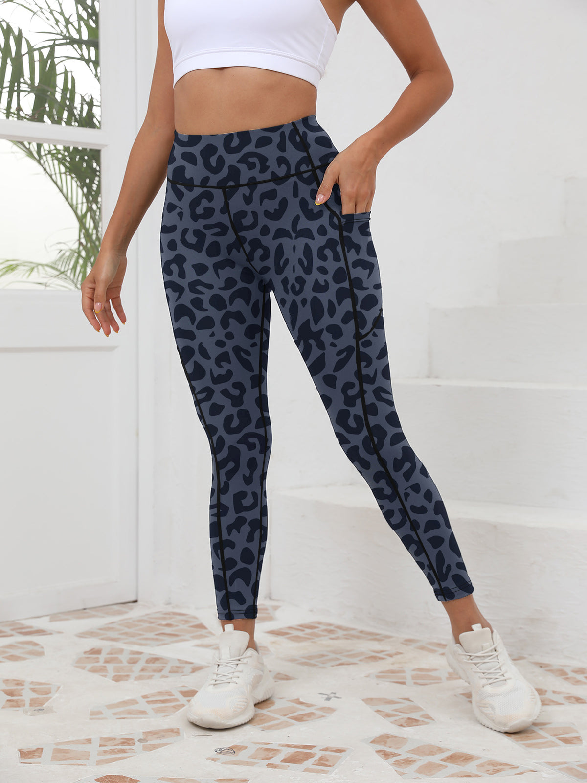 Women's New Leopard Print High-Waisted High-Stretch Sports Yoga Pants, Butt-Lifting Running Leggings – Premium 4 | RICALOUX