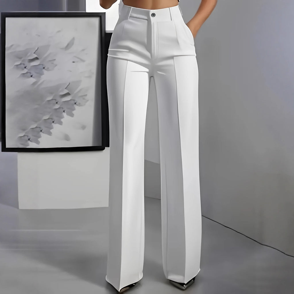 High-waisted Draping Straight-leg Minimalist Suit Trousers – Premium 0 | RICALOUX