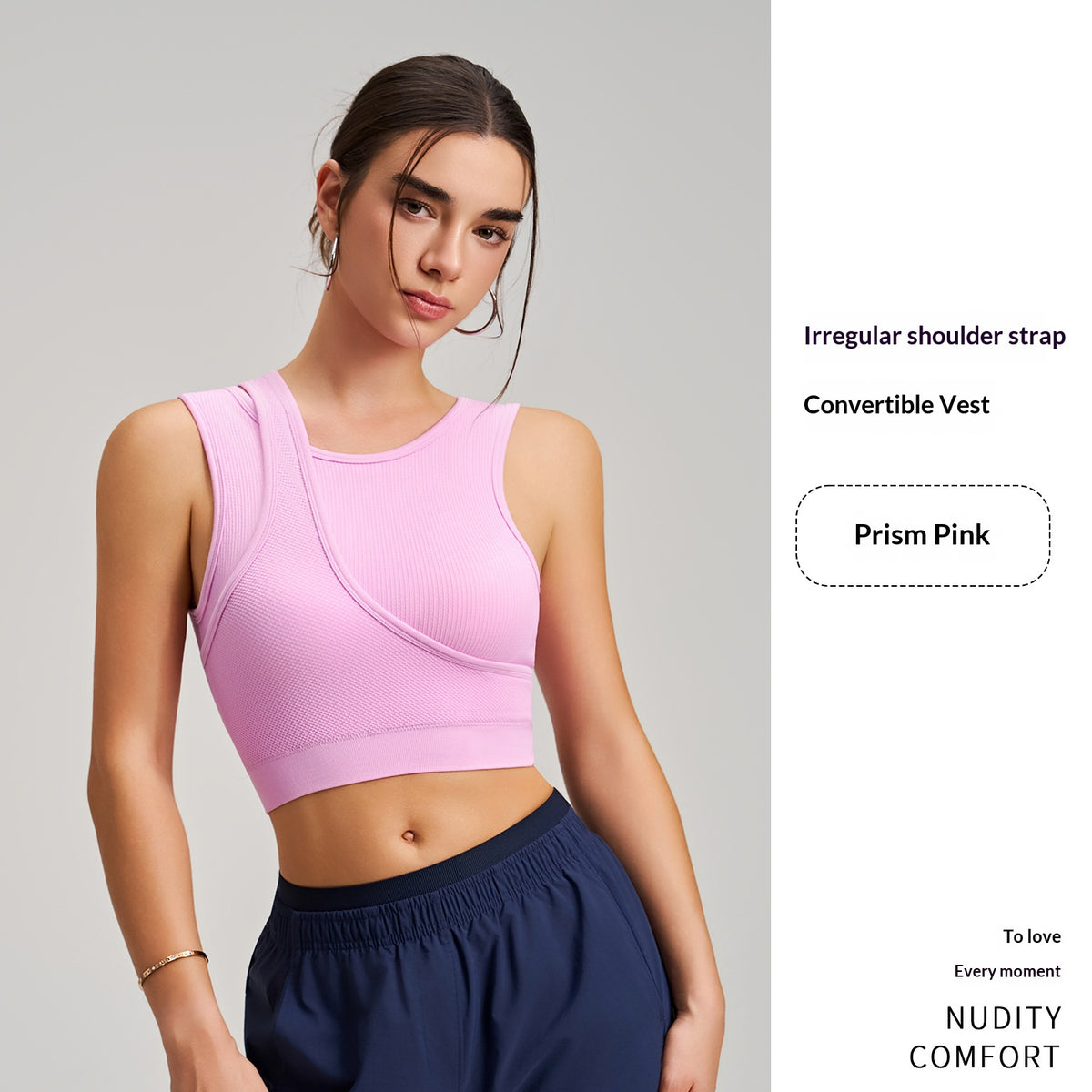 New Stunning Integrated Sports Bra Tank Top For Women, Shockproof Yoga & Fitness Top, Wearable Outside For Workouts by Ricaloux
