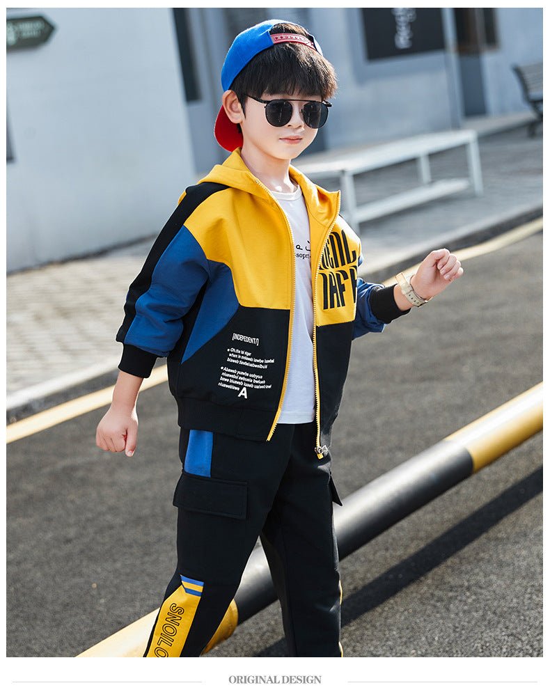 Boys Spring Clothing Sports Jacket Trousers Suit - RICALOUX