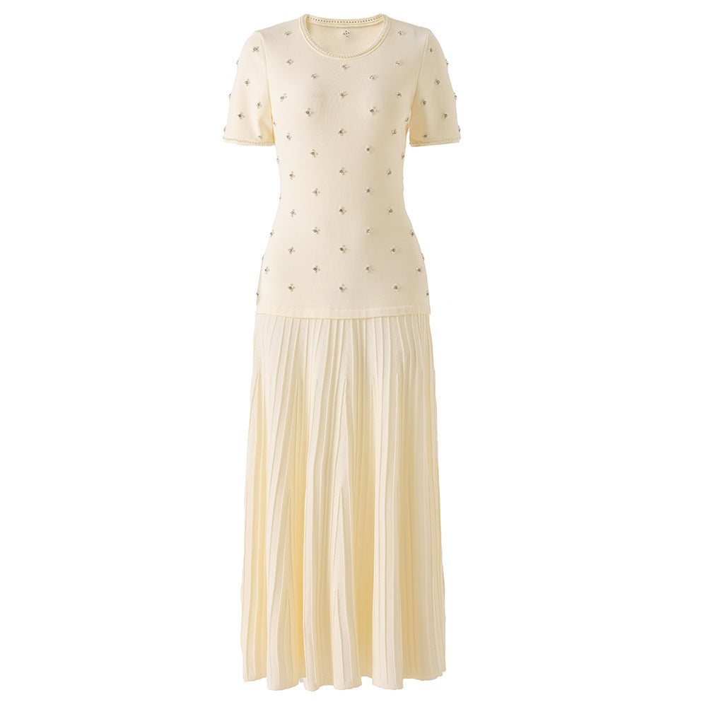 Knitted Patchwork Waist-Cinching Dress For Women – Premium 0 | RICALOUX