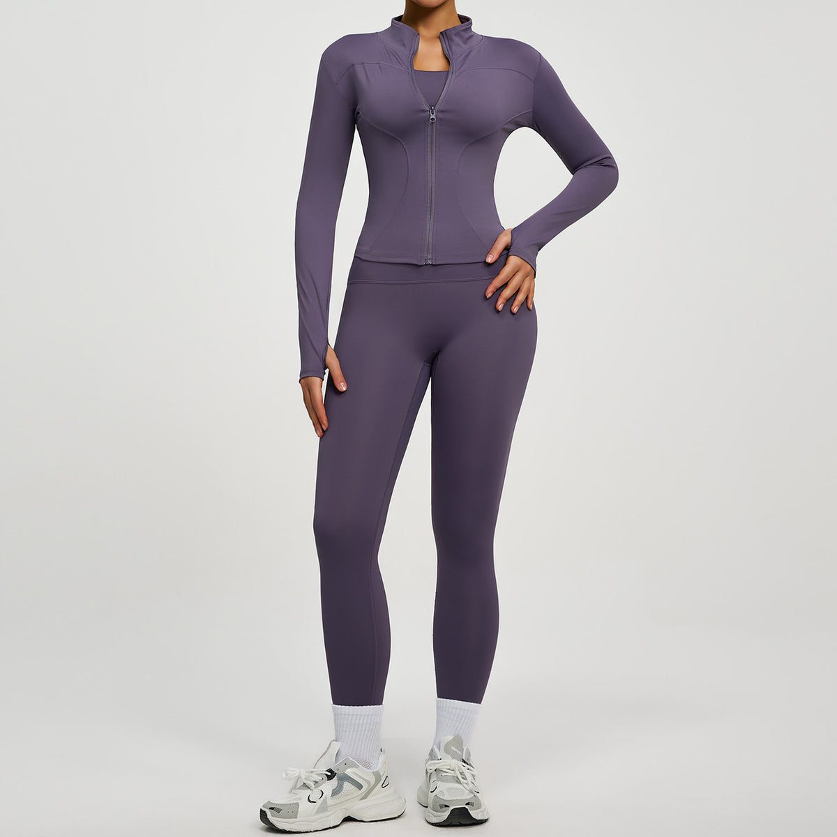 Fitness High-waist Butt-lifting Running Two-piece Set – Premium 0 | RICALOUX