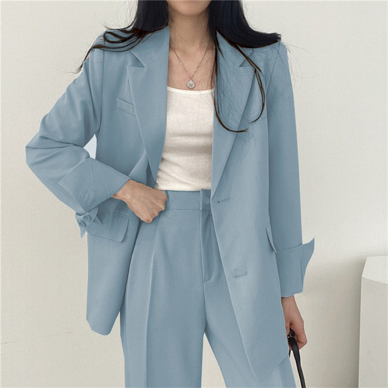Womens Solid-color Loose-fitting Korean-style Versatile Blazer – Premium 0 | RICALOUX