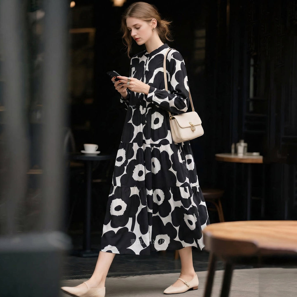 Versatile Designer-print Dress For Women by Ricaloux