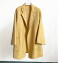 Mid-length Double-faced Wool Belted Coat by Ricaloux