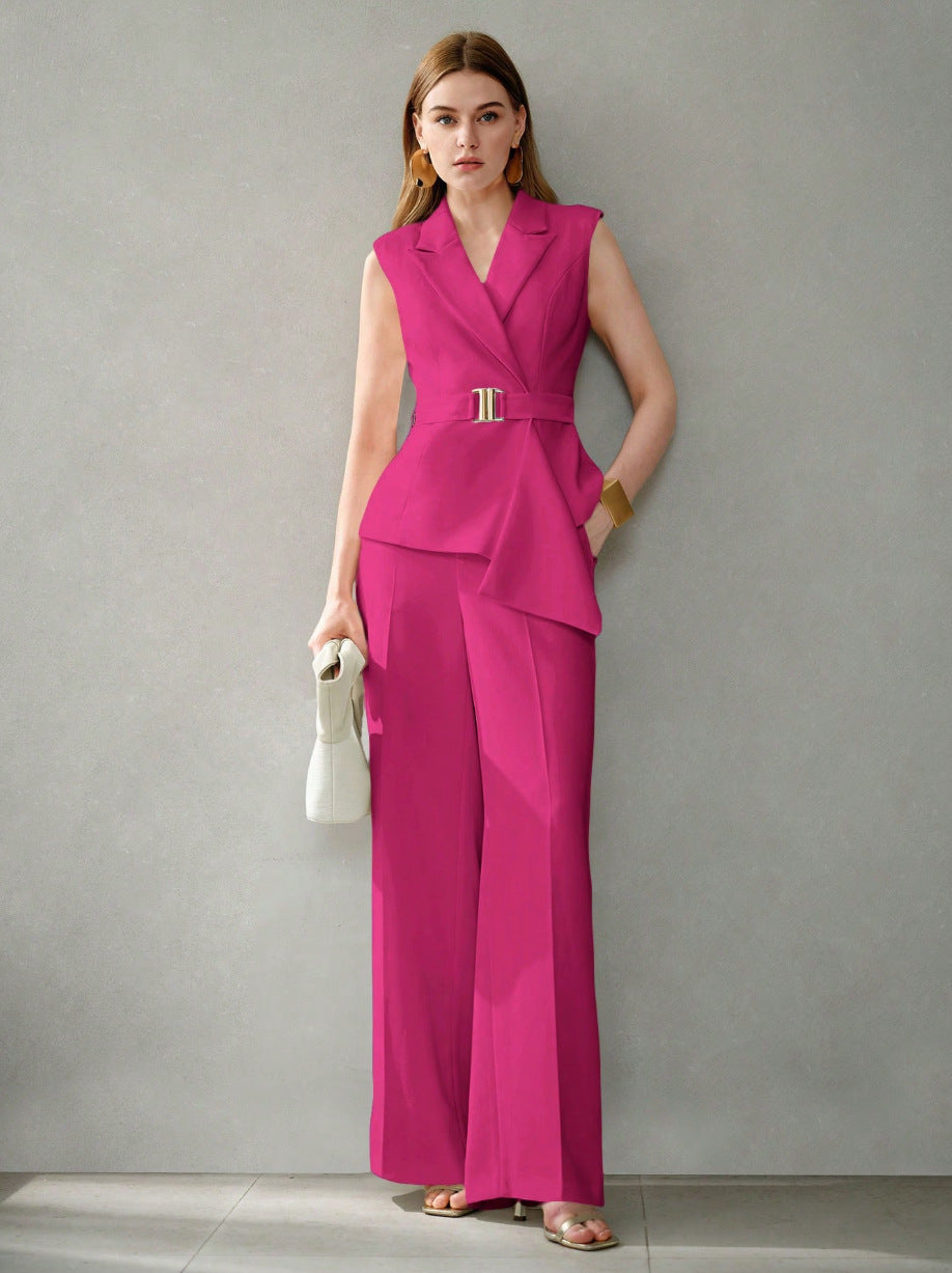 Womens Elegant And Fashionable Two-piece Set Of Top And Pants – Premium 0 | RICALOUX
