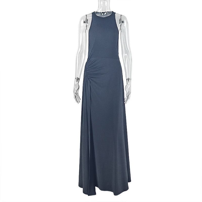 Womens Wrap Dress With A Fitted Waist And Pleated Design – Premium 0 | RICALOUX