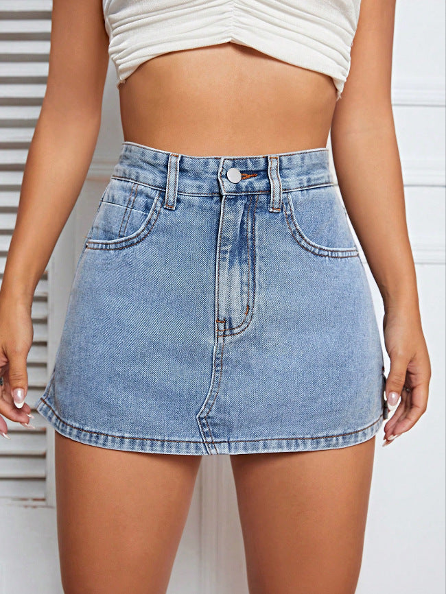 European And American Denim Skort For Women – Premium 0 | RICALOUX