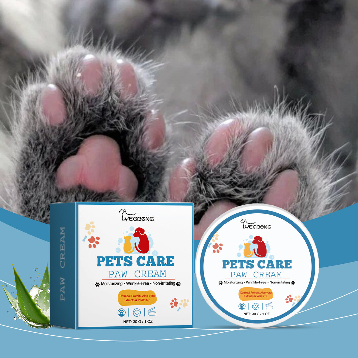 Pet Paw Care Cream Deep Moisturizing by Ricaloux