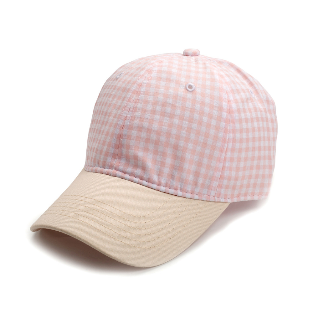 Men's And Women's Multi-color Small-checkered Baseball Cap. Fashionable And Fresh Style. Perfect For Summer Walks, Outings With Friends, And Versatile Sun Protection. – Premium 4 | RICALOUX