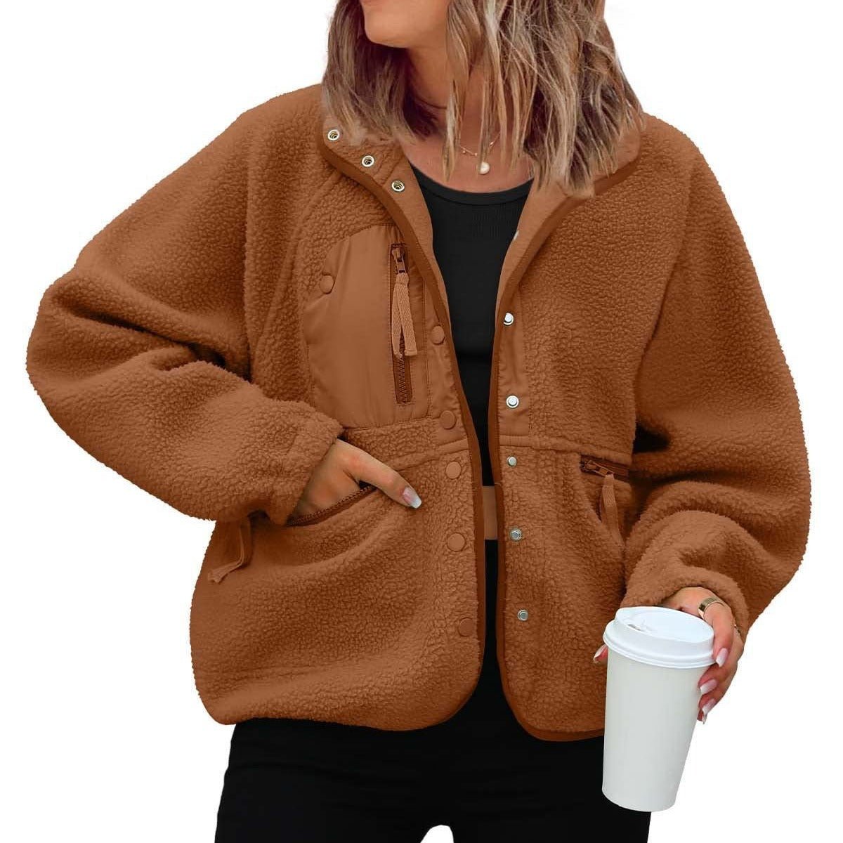 Polar Fleece Sports And Leisure Sweater Jacket Top - RICALOUX