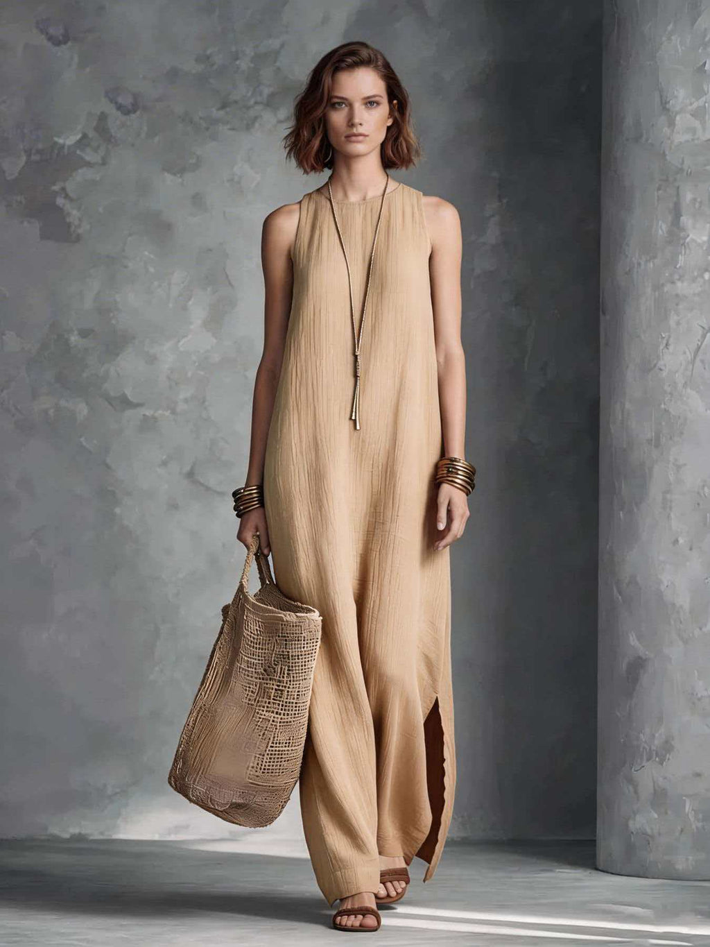 Womens Sleeveless Resort-style Dress by Ricaloux