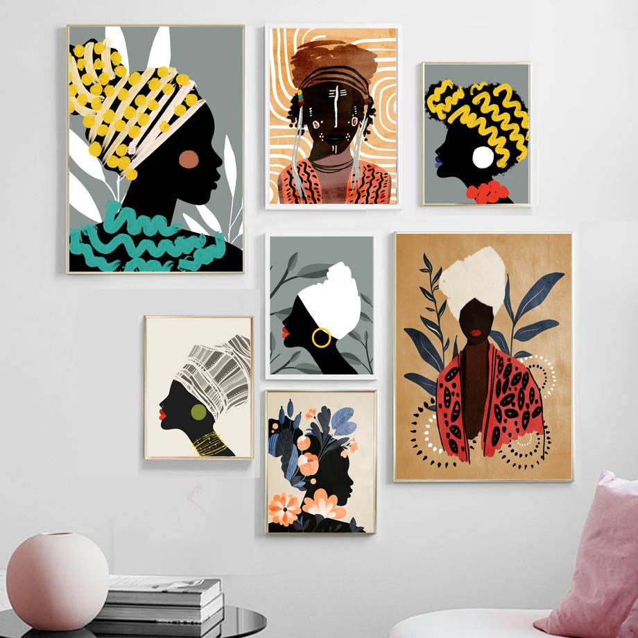 Home Decor Abstract Girl Canvas Painting - RICALOUX