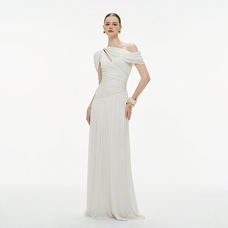 Womens French-style Off-shoulder Casual Dress by Ricaloux