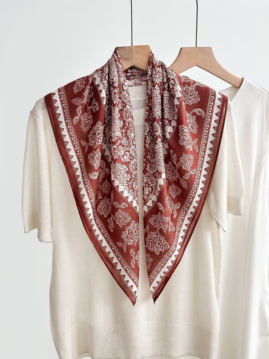 New Breathable Versatile Silk Chiffon Scarf For Women, Also Usable As A Shawl by Ricaloux