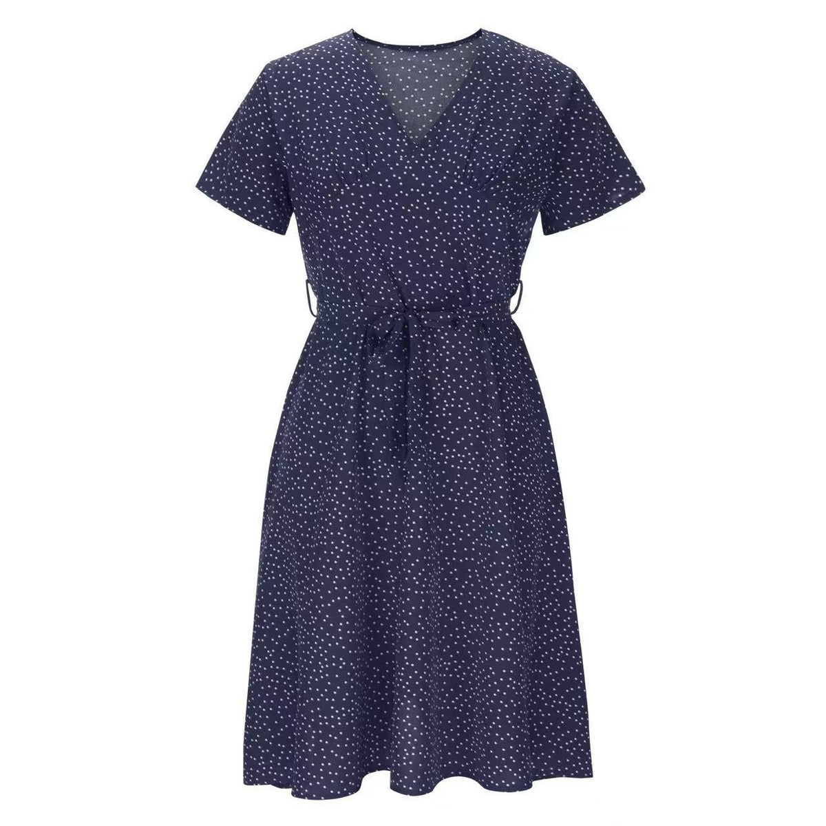 Womens Short-sleeve Chiffon Dress by Ricaloux
