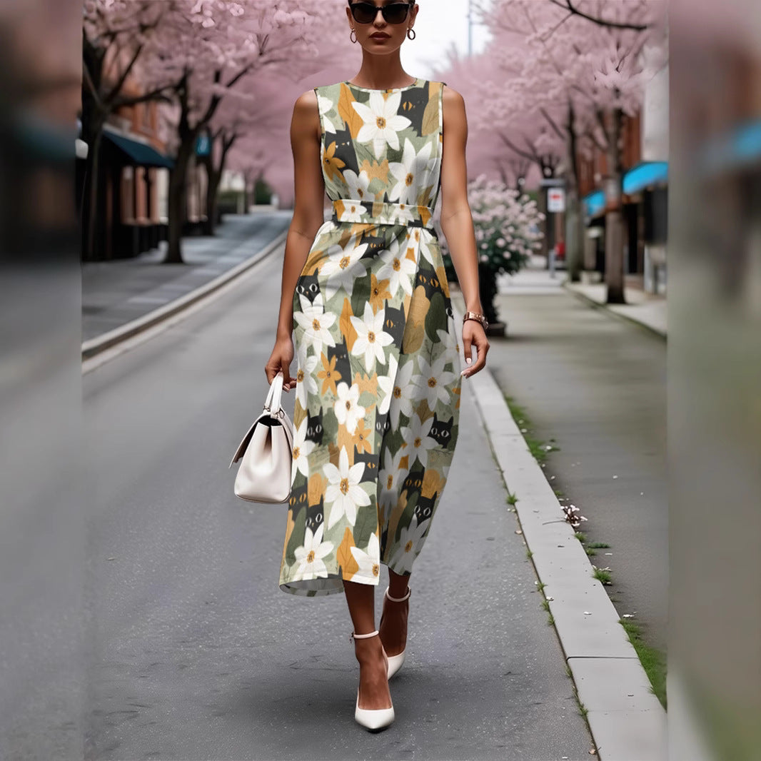 Elegant Sleeveless Casual Dress For Ladies – Premium 0 | RICALOUX