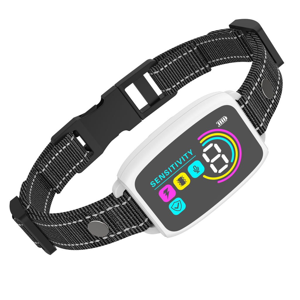 Smart Automatic Anti Barking Dog Collar Rechargeable Bark Stopper Stop Barking HD Digital Display IP67 Waterproof Collar For Dogs Pet Products - RICALOUX